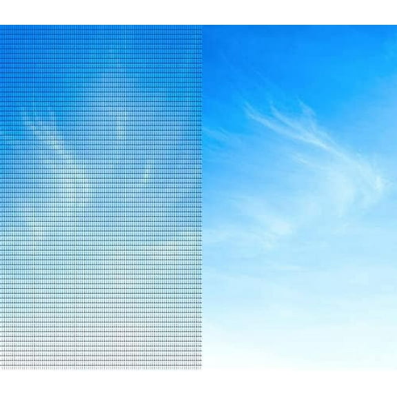 CBW Window Screen Replacement Fiberglass Mesh, Black (60" x 110", Black)