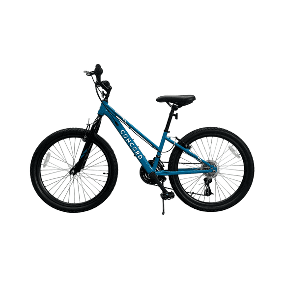 Concord 24" Hybrid Bike, 21 Speed, Sky Blue, Fits Riders 4'6"-5'6", Teen, Adult, Unisex