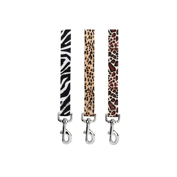 Casual Canine CC Animal Print Lead 6Ftx1In Cheetah