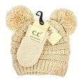 thumbnail image 1 of CC Baby Pom Pom Beanie and Mittens Set, 1 of 4