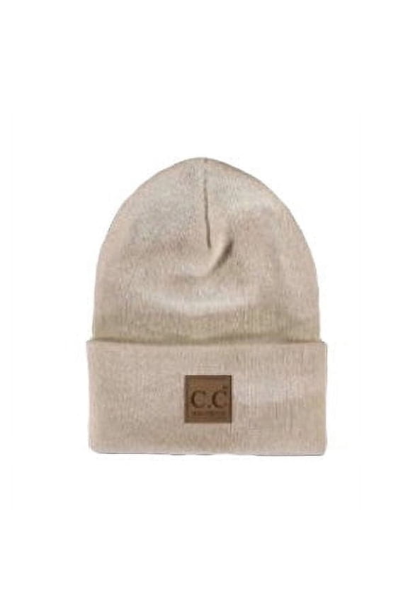 CC Beige Everyday Beanie Unisex Adult, Kid and Baby Sizes