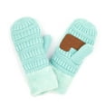 thumbnail image 1 of CC Brand Mint Kids Sherpa Lined Mittens Unisex Winter Accessories, 1 of 7