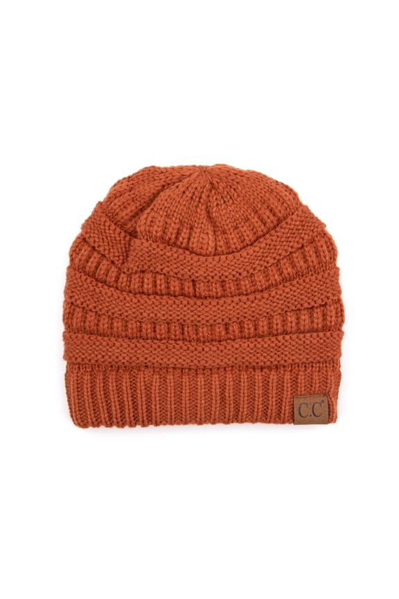 CC Brand Trendy Warm Chunky Soft Stretch Cable Knit Skully Beanie Hats Cap