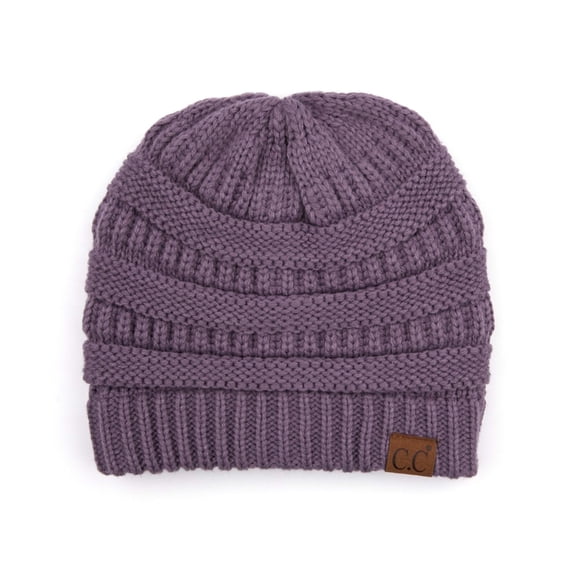 CC Brand Trendy Warm Chunky Soft Stretch Cable Knit Skully Beanie Hats Cap