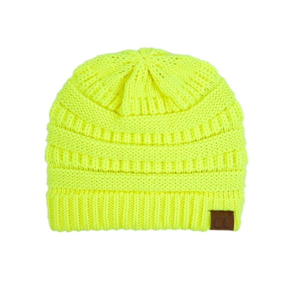 CC Brand Trendy Warm Chunky Soft Stretch Cable Knit Skully Beanie Hats Cap