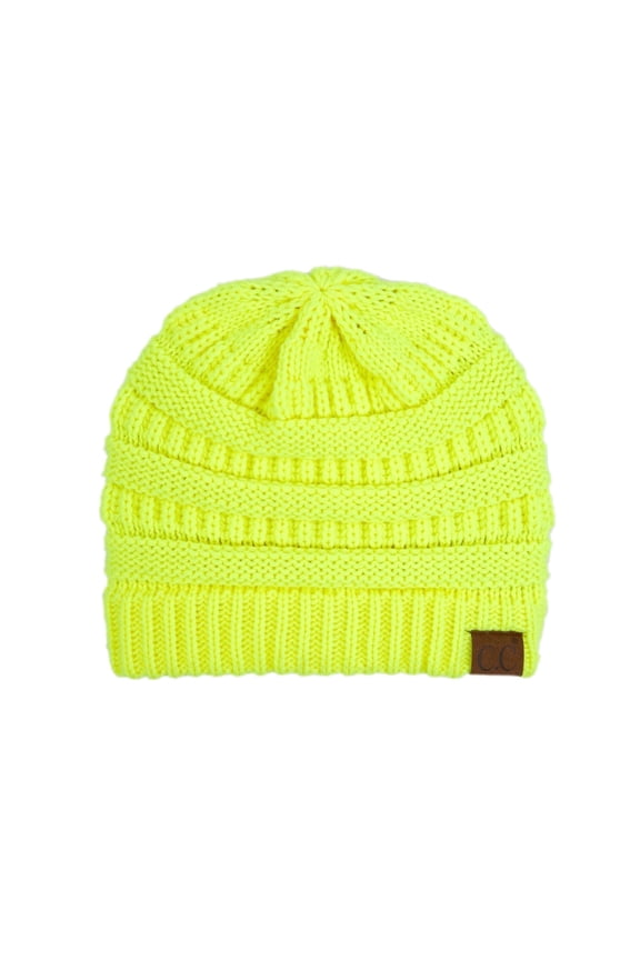 CC Brand Trendy Warm Chunky Soft Stretch Cable Knit Skully Beanie Hats Cap