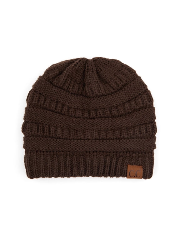 CC Brand Trendy Warm Chunky Soft Stretch Cable Knit Skully Beanie Hats Cap
