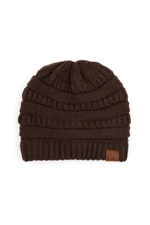 CC Brand Trendy Warm Chunky Soft Stretch Cable Knit Skully Beanie Hats Cap