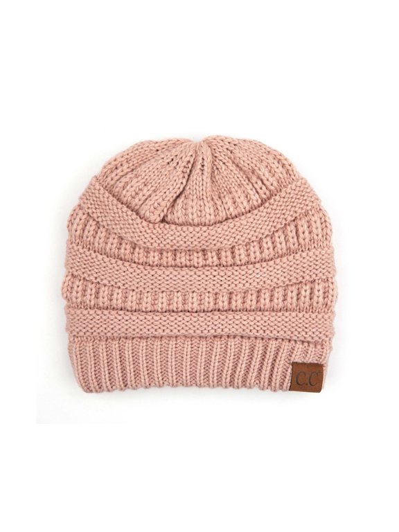 CC Brand Trendy Warm Chunky Soft Stretch Cable Knit Skully Beanie Hats Cap