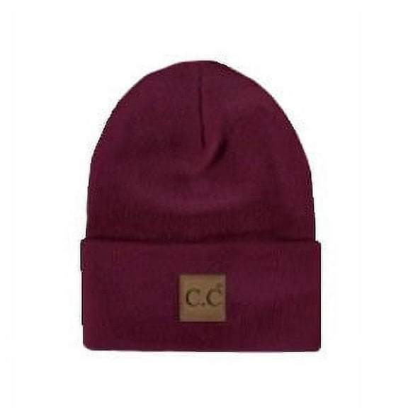 CC Burgundy Everyday Beanie Unisex Adult, Kid and Baby Sizes