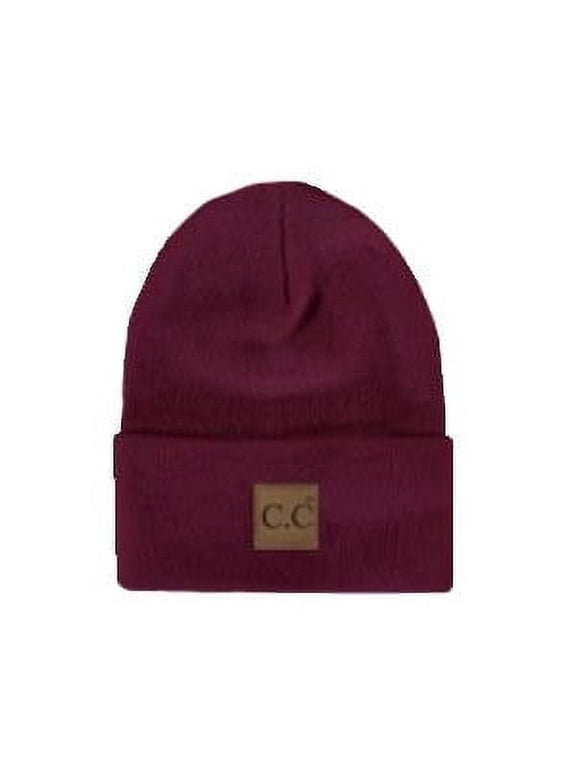 CC Burgundy Everyday Beanie Unisex Adult, Kid and Baby Sizes