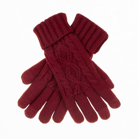 CC Cable Knit Fleece Lined Gloves
