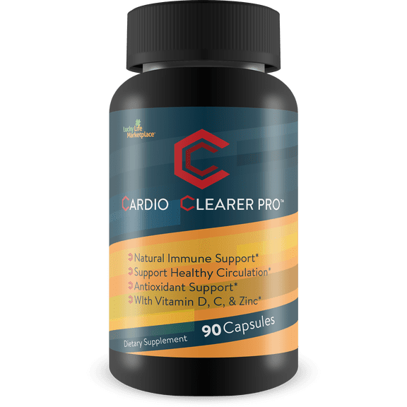 CC Cardio Clearer Pro - Natural Circulatory Health Support - Promote Healthy Blood Flow with Circulation Supplements - Vitamin C, Turmeric Curcumin, Garlic, Ginger - Support Cardiovascular Health