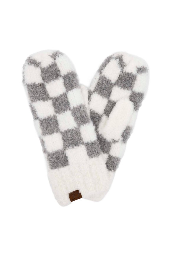 CC Checkered Boucle Oh-So-Soft Mittens