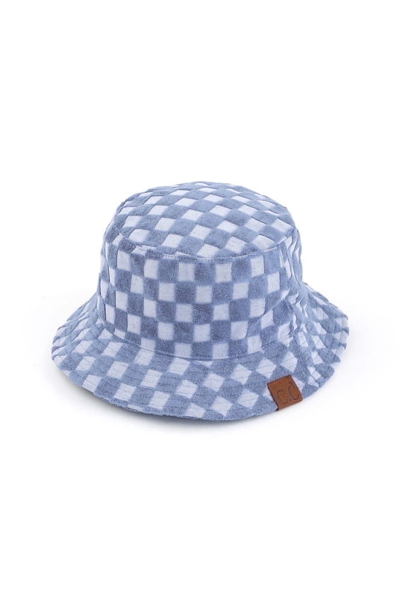 CC Checkered Terry Cloth Bucket Hat