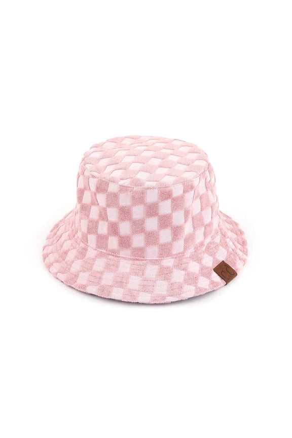 CC Checkered Terry Cloth Bucket