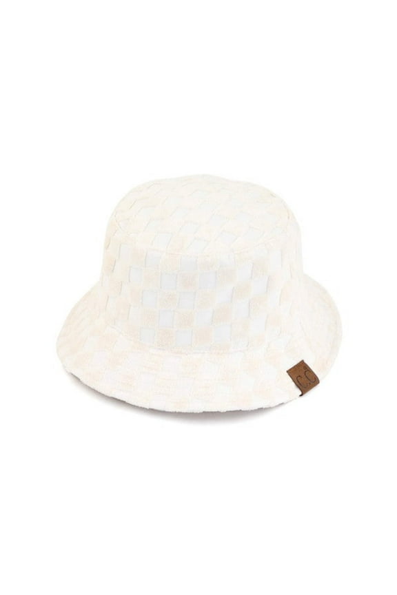 CC Checkered Terry Cloth Bucket