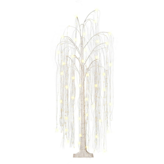 CC Christmas Decor 6' Elegant Outdoor PreLit Artificial Willow Tree