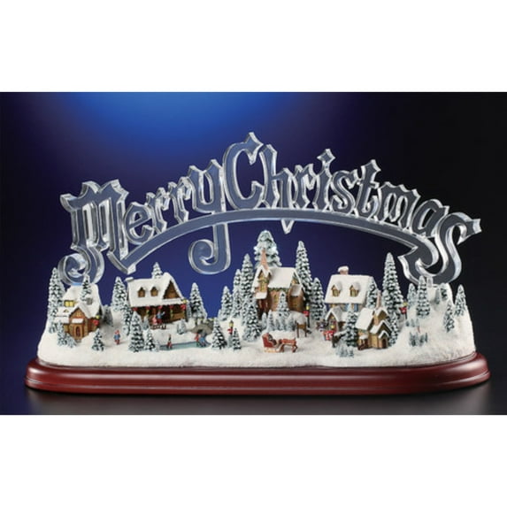 Icy Giftware Animated Musical Merry Christmas Village Decoration - 8.5"