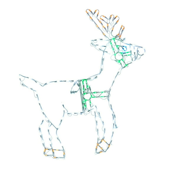 CC Christmas Decor LED Lighted Standing Reindeer Outdoor Christmas Decoration - 46"