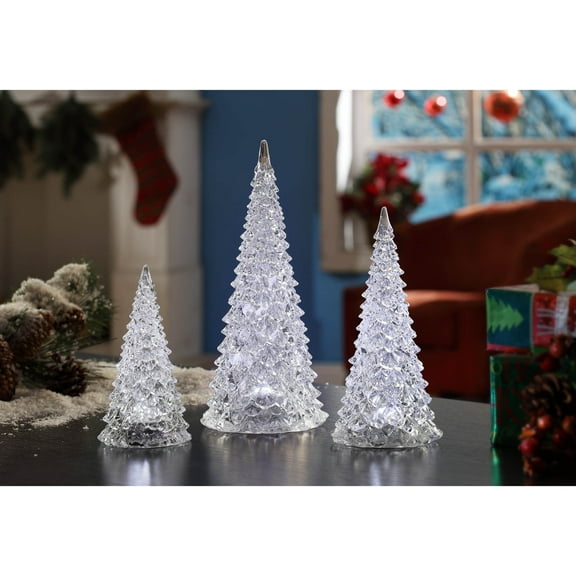Icy Giftware LED Lighted Christmas Pine Tree Decoration - 15"