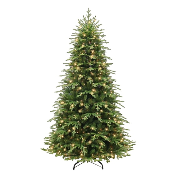 CC Christmas Decor Pre-lit Medium Galveston Fir Artificial Christmas Tree - 7.5’ - Clear Lights