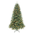 thumbnail image 1 of CC Christmas Decor Pre-lit Monterey Spruce Artificial Christmas Tree - 7.5’ - Warm White LED Lights, 1 of 3