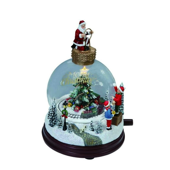 Icy Giftware LED Lighted Merry Christmas Snow Globe Decoration - 7.5