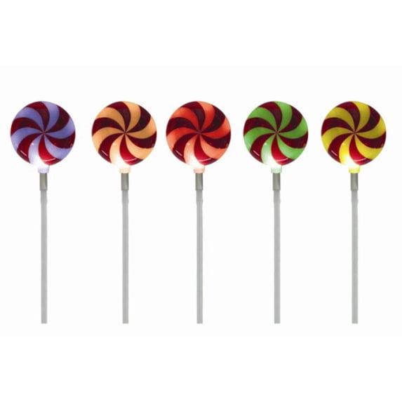CC Christmas Decor LED Color Changing Peppermint Candy Outdoor Christmas Pathway Markers - 72" - Set