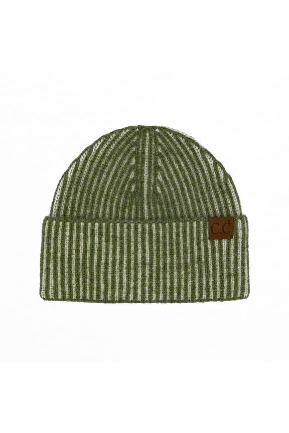 CC Contrast Cuff Cap Beanie