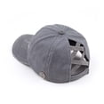 thumbnail image 1 of CC Cotton Criss-Cross Elastic Back Women's Ponytail Dad Cap Hat, 1 of 30