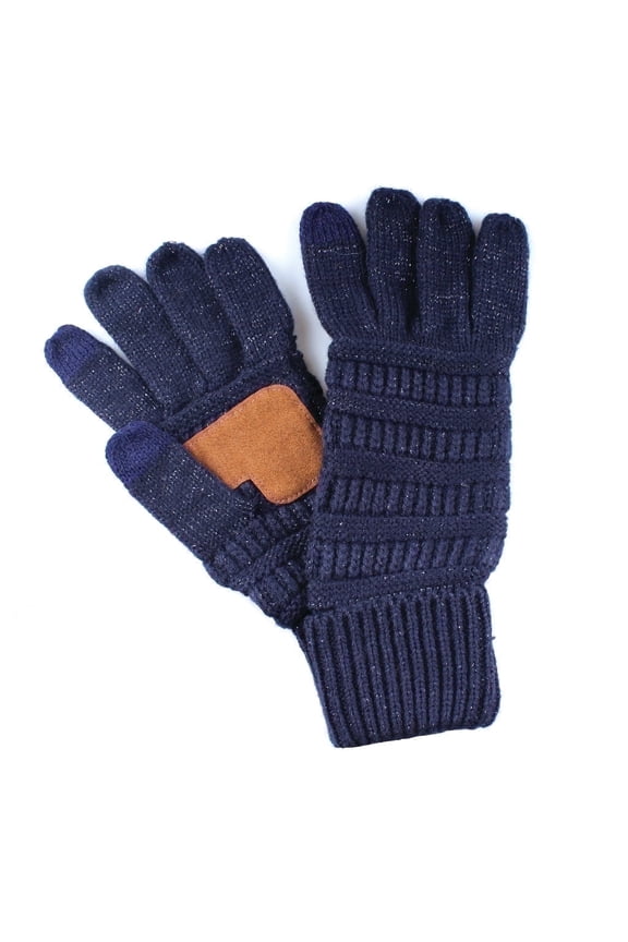 CC Cozy Metallic Tech Screen Gloves