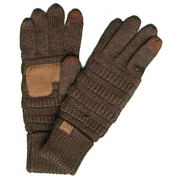 CC Cozy Metallic Tech Screen Gloves
