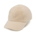 thumbnail image 1 of CC Cozy Sherpa Baseball Cap, Beige, 1 Count, 1 of 7