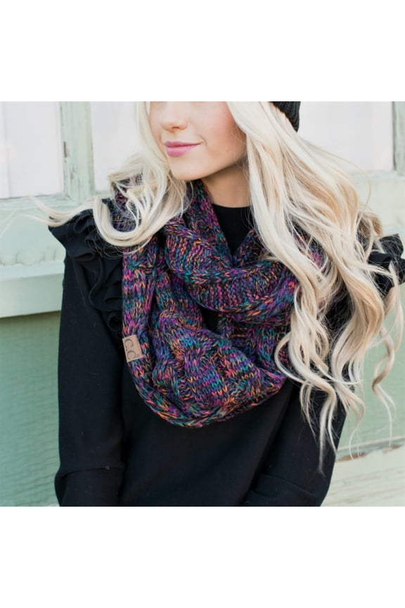 CC Crafted Multi Color Infinity Scarf