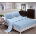 thumbnail image 1 of CC&DD HOME FASHION®-Bedding Sheets Sets,Velety Double Brushed Microfiber,Wrinkle Free,3-4 pieces,Includes 1 Flat Sheet,1 Fitted Sheet, 1-2 Pillowcase,Queen,Sky blue, 1 of 5