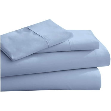 CC&DD HOME FASHION High Quality Lightweight Super Soft Double Brushed Microfiber Sheet Set-Light blue, Queen