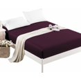 thumbnail image 1 of CC&DD HOME FASHION ®-Single Fitted sheet,Velvety Microfiber,Soft&Comfortable,Wrinkle free,Purple,Full, 1 of 4