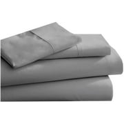 CC&DD HOME FASHION Solid Microfiber Deep Pocket Lightweight 1800 Thread Count Sheet Sets, Full Twin, Gray, 4-Pieces