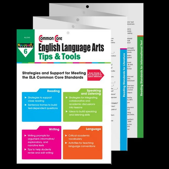 CC Ela Tips: Common Core Ela Tips & Tools Grade 6 Teacher Resource (Paperback)