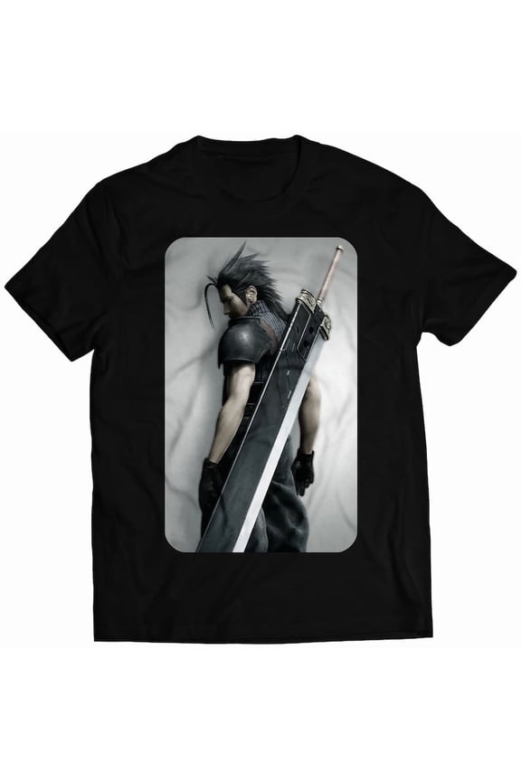 CC FF VII Cover V3 Premium Unisex T-shirt (vectorized Design) With Zack Fair.