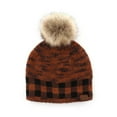 thumbnail image 1 of CC Fire Cozy Buffalo Plaid Beanie, 1 of 16