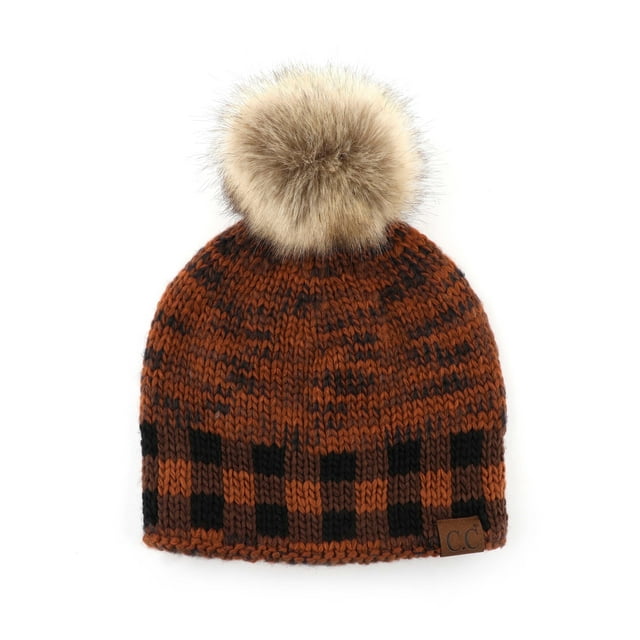 CC Fire Cozy Buffalo Plaid Beanie