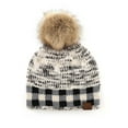 thumbnail image 1 of CC Fire Cozy Buffalo Plaid Beanie, 1 of 16