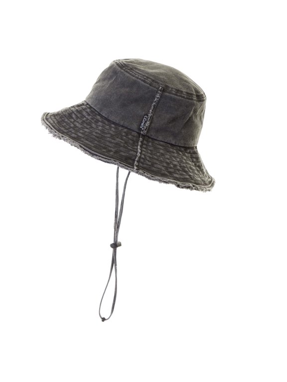 CC® Frayed Washed Denim Bucket Hat