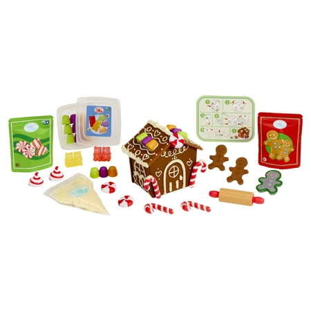 Little Tikes Creative Chefs Gingerbread House Kit, with Make-It Mix Play Sand, Ages 3+