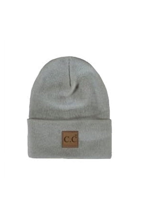 CC Grey Everyday Beanie Unisex Adult, Kid and Baby Sizes