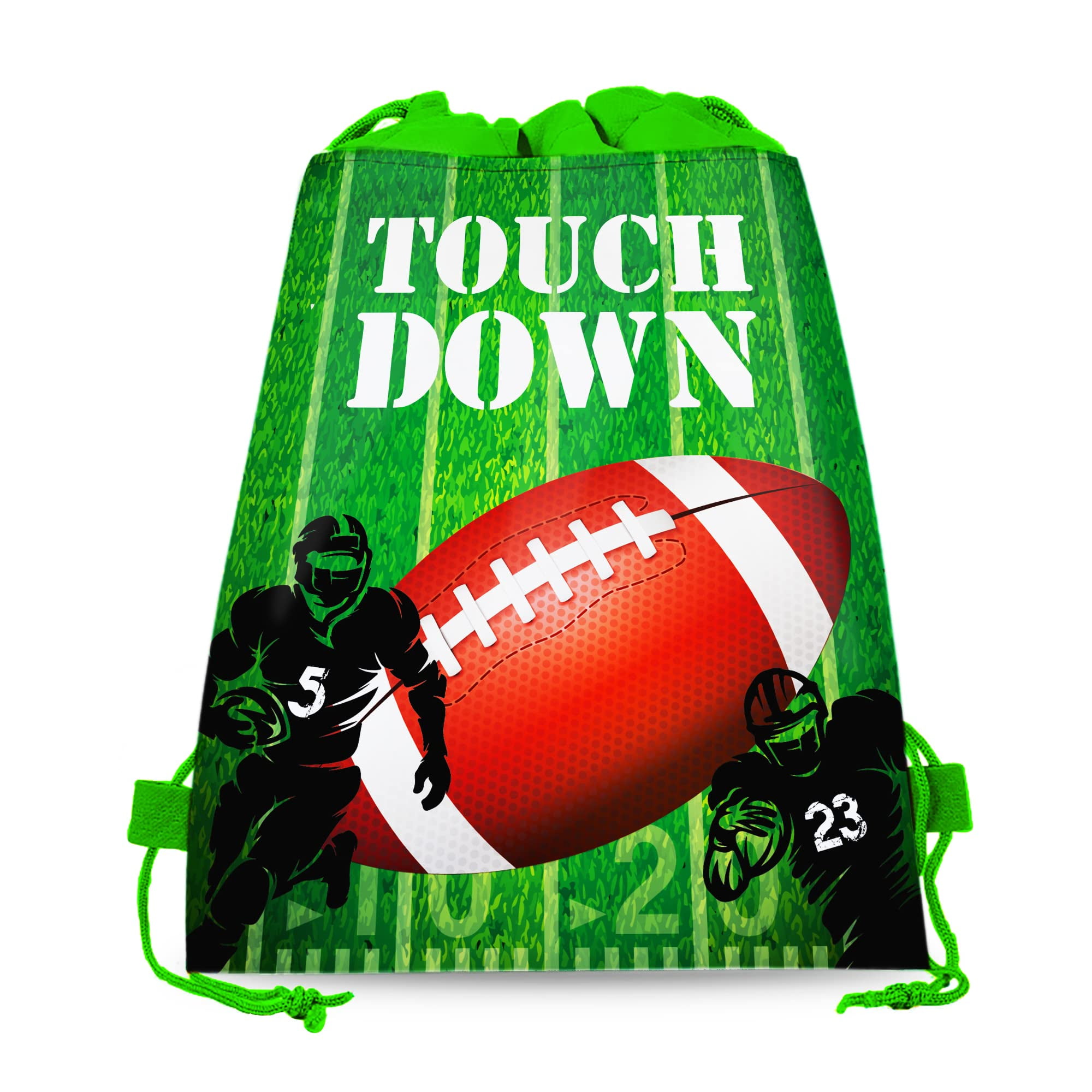 CC HOME 12 Pack AIF4 Football Drawstring Party Bags,Football Gift Candy