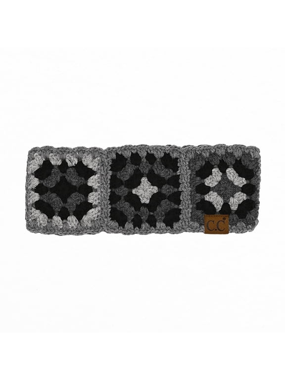 CC Handmade Colorful Crochet Pattern Head Wrap