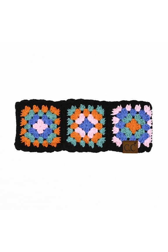 CC Handmade Colorful Crochet Pattern Head Wrap